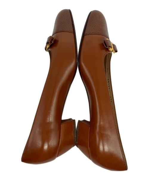 Salvatore Ferragamo（サルヴァトーレ フェラガモ）Salvatore Ferragamo (サルヴァトーレ フェラガモ) ガンチーニ パンプス ブラウン サイズ:8 未使用品の古着・服飾アイテム