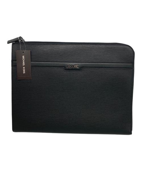 MICHAEL KORS（マイケル・コース）MICHAEL KORS (マイケルコース) L ZIP LAP TOP CASE ブラック 未使用品の古着・服飾アイテム