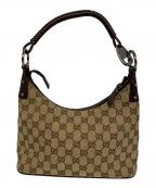 GUCCIグッチ）の古着「GGキャンバス ワンショルダーバッグ」｜ベージュ