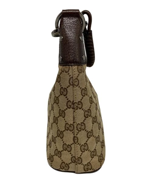 GUCCI（グッチ）GUCCI (グッチ) GGキャンバス ワンショルダーバッグ ベージュの古着・服飾アイテム