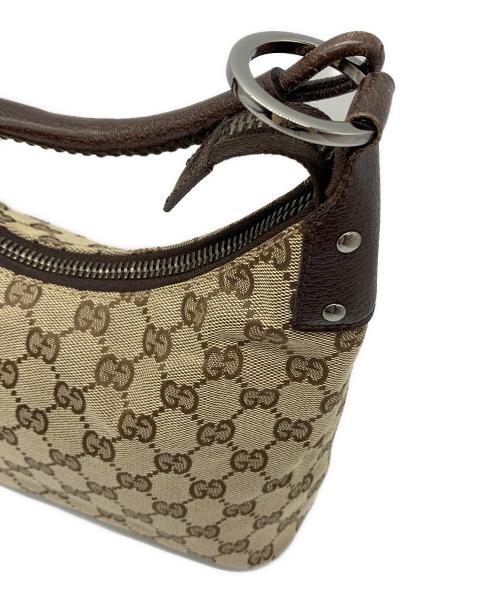 GUCCI（グッチ）GUCCI (グッチ) GGキャンバス ワンショルダーバッグ ベージュの古着・服飾アイテム
