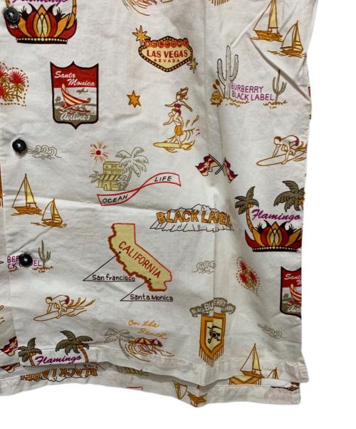 BURBERRY BLACK LABEL（バーバリーブラックレーベル）BURBERRY BLACK LABEL (バーバリーブラックレーベル) アロハシャツ ホワイト サイズ:3の古着・服飾アイテム