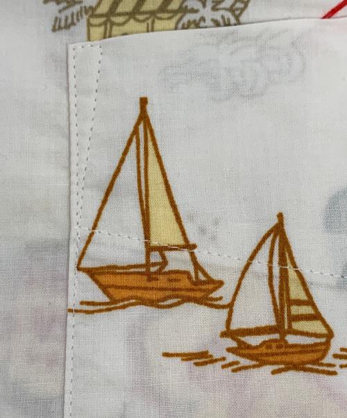 BURBERRY BLACK LABEL（バーバリーブラックレーベル）BURBERRY BLACK LABEL (バーバリーブラックレーベル) アロハシャツ ホワイト サイズ:3の古着・服飾アイテム