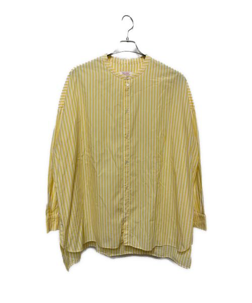 GALLEGO DESPORTES（ギャレゴデスポート）GALLEGO DESPORTES (ギャレゴデスポート) バンドカラーシャツ イエロー サイズ:Mの古着・服飾アイテム