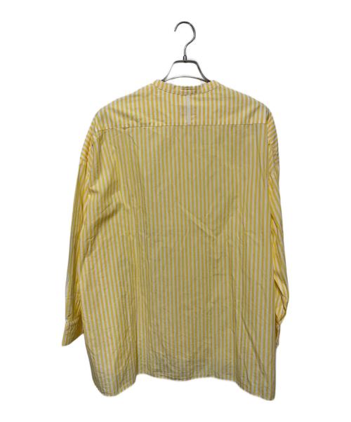 GALLEGO DESPORTES（ギャレゴデスポート）GALLEGO DESPORTES (ギャレゴデスポート) バンドカラーシャツ イエロー サイズ:Mの古着・服飾アイテム