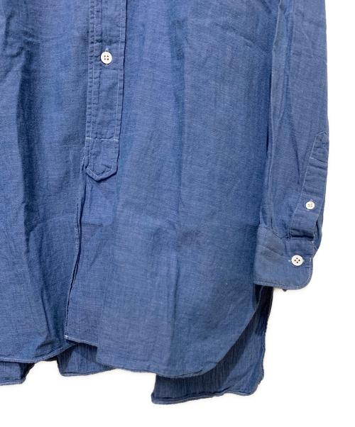 COMOLI（コモリ）COMOLI (コモリ) ベタシャンバンドカラーシャツ ブルー 未使用品の古着・服飾アイテム