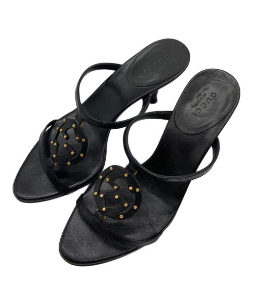 GUCCI（グッチ）GUCCI (グッチ) インターロッキングG　サンダル ブラック サイズ:36Cの古着・服飾アイテム