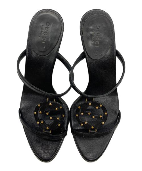GUCCI（グッチ）GUCCI (グッチ) インターロッキングG　サンダル ブラック サイズ:36Cの古着・服飾アイテム