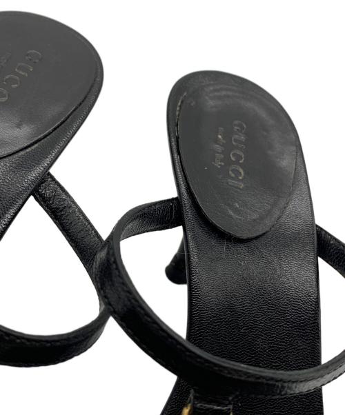 GUCCI（グッチ）GUCCI (グッチ) インターロッキングG　サンダル ブラック サイズ:36Cの古着・服飾アイテム