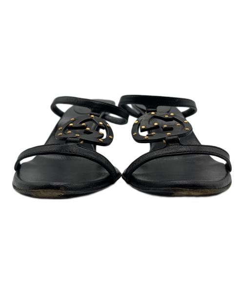 GUCCI（グッチ）GUCCI (グッチ) インターロッキングG　サンダル ブラック サイズ:36Cの古着・服飾アイテム