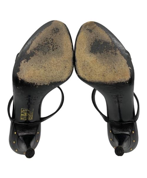 GUCCI（グッチ）GUCCI (グッチ) インターロッキングG　サンダル ブラック サイズ:36Cの古着・服飾アイテム