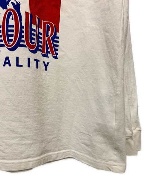 Hysteric Glamour（ヒステリックグラマー）Hysteric Glamour (ヒステリックグラマー) TWIN ＰＥＡＫＳ ロングＴシャツ ホワイト サイズ:Lの古着・服飾アイテム