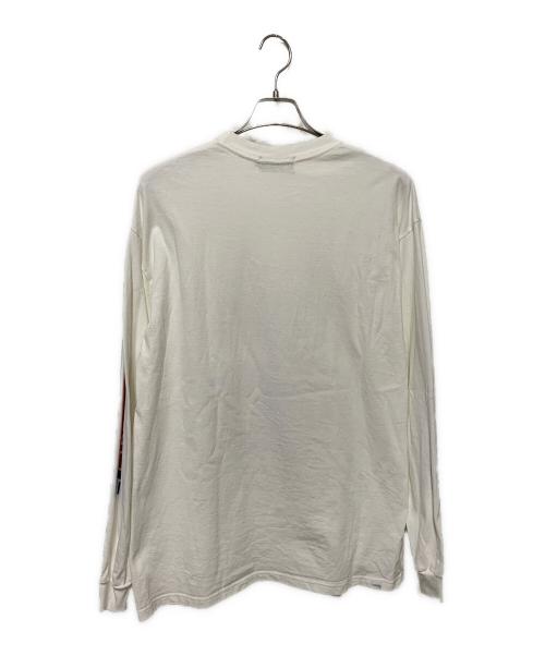 Hysteric Glamour（ヒステリックグラマー）Hysteric Glamour (ヒステリックグラマー) TWIN ＰＥＡＫＳ ロングＴシャツ ホワイト サイズ:Lの古着・服飾アイテム