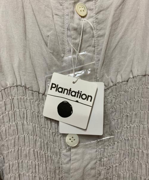 plantation（プランテーション）plantation (プランテーション) ラミーリヨセルシャーリングワンピース グレー サイズ:M 未使用品の古着・服飾アイテム