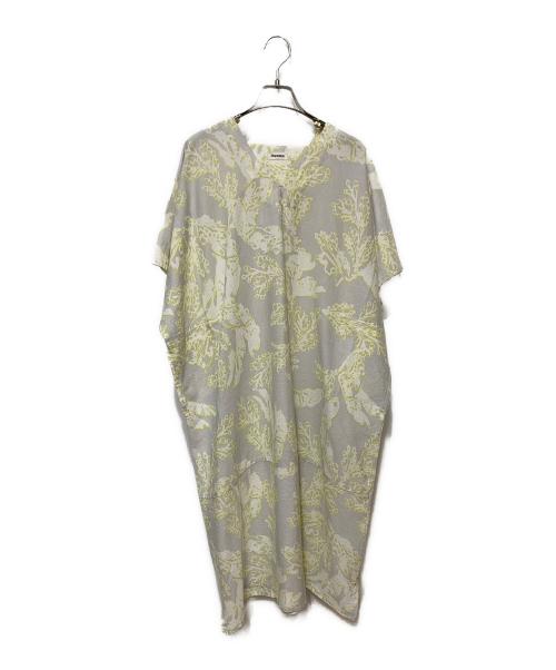 plantation（プランテーション）Plantation (プランテーション) 総柄ワンピース グレー サイズ:M 未使用品の古着・服飾アイテム