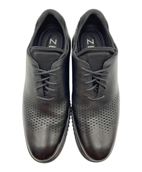 COLE HAAN（コールハーン）COLE HAAN (コールハーン) ゼログランド レーザー ウィング ブラック サイズ:8Mの古着・服飾アイテム