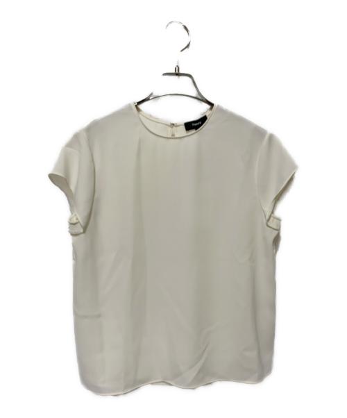theory（セオリー）theory (セオリー) Prime Ggt Cap Sleeve Shell J ホワイト サイズ:P 未使用品の古着・服飾アイテム
