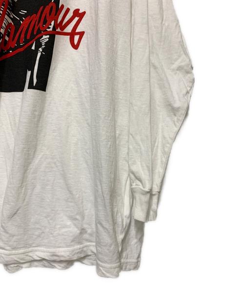 Hysteric Glamour（ヒステリックグラマー）Hysteric Glamour (ヒステリックグラマー) LEATHER WOMAN オーバーサイズTシャツ ホワイト×ブラック サイズ:FREEの古着・服飾アイテム