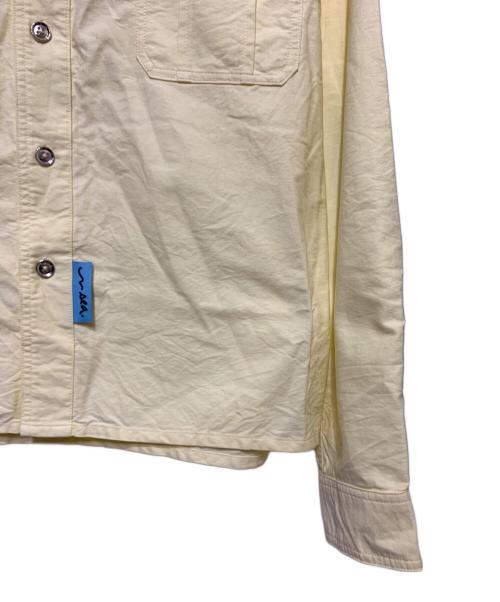 WIND AND SEA（ウィンダンシー）WIND AND SEA (ウィンダンシー) エルボーパッチ長袖シャツ イエロー×ブルー サイズ:Lの古着・服飾アイテム