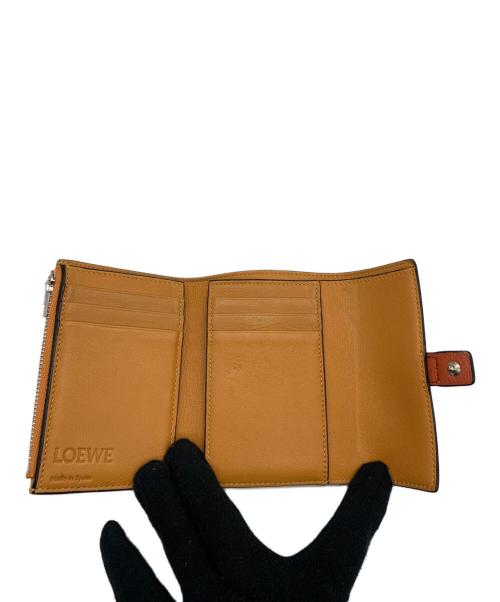 LOEWE（ロエベ）LOEWE (ロエベ)  バーティカルスモールウォレット オレンジの古着・服飾アイテム