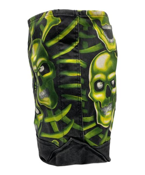 SUPREME（シュプリーム）Supreme (シュプリーム) Skull Pile Denim Tote 18SS ブラック×グリーンの古着・服飾アイテム