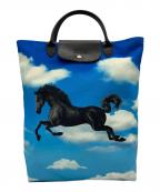 LONGCHAMP×Toiletpaperロンシャン×Toiletpaper）の古着「トートバッグ」｜ブルー