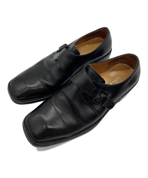 Salvatore Ferragamo（サルヴァトーレ フェラガモ）Salvatore Ferragamo (サルヴァトーレ フェラガモ) スクエアシューズ ブラック サイズ:41の古着・服飾アイテム