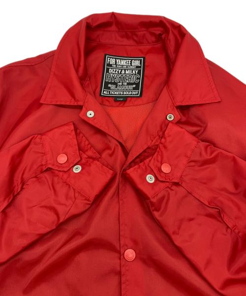 Hysteric Glamour（ヒステリックグラマー）Hysteric Glamour (ヒステリックグラマー) コーチジャケット レッド サイズ:Lの古着・服飾アイテム