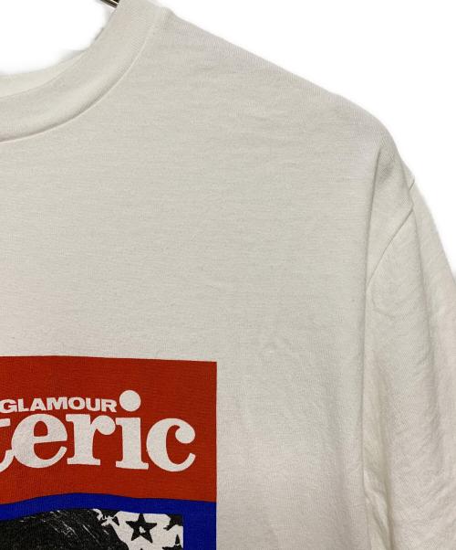 Hysteric Glamour（ヒステリックグラマー）Hysteric Glamour (ヒステリックグラマー) HG MUSIC MAGAZINE Tシャツ ホワイト サイズ:Lの古着・服飾アイテム