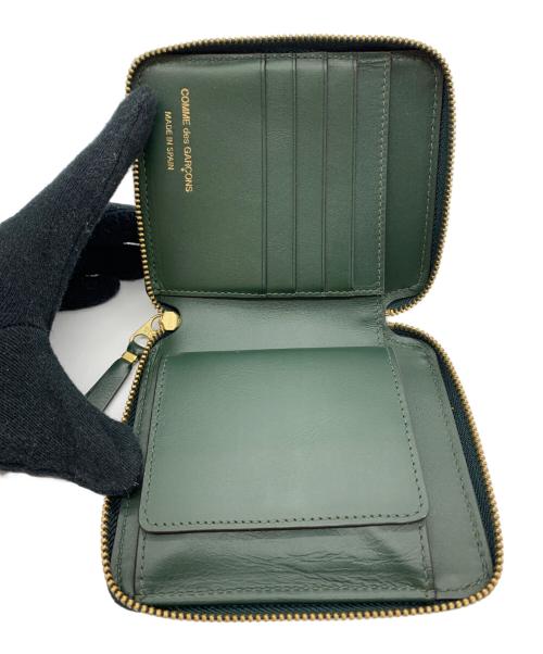 COMME des GARCONS（コムデギャルソン）COMME des GARCONS (コムデギャルソン) CLASSIC PLAIN2つ折り財布 グリーンの古着・服飾アイテム