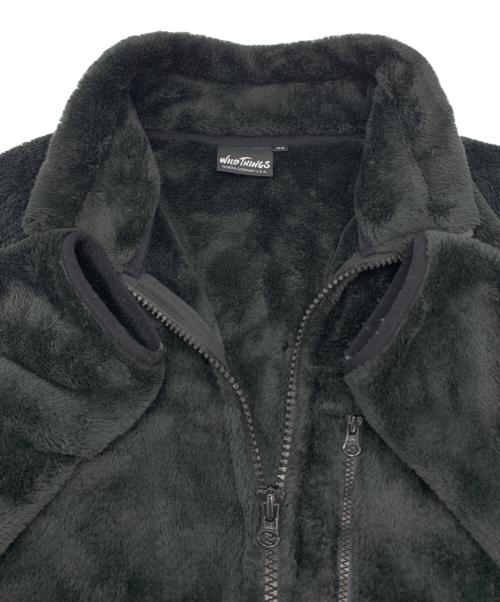 WILD THINGS（ワイルドシングス）WILD THINGS (ワイルドシングス) シャギーフリースジャケット ブラック サイズ:Mの古着・服飾アイテム