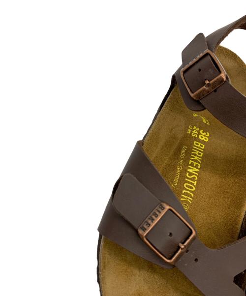 BIRKENSTOCK（ビルケンシュトック）BIRKENSTOCK (ビルケンシュトック) RIOサンダル ブラウン サイズ:24.5の古着・服飾アイテム