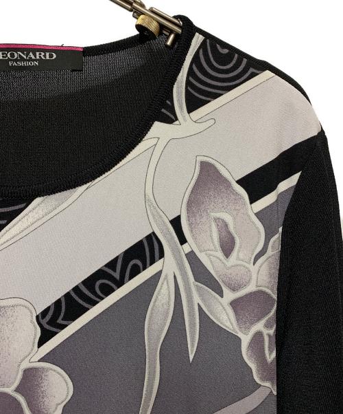 LEONARD（レオナール）LEONARD (レオナール) カットソー ブラック サイズ:40の古着・服飾アイテム