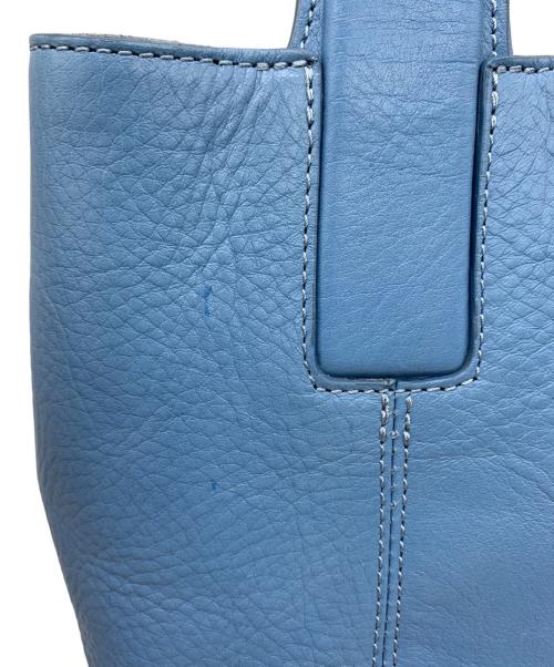 HIROFU（ヒロフ）HIROFU (ヒロフ) ミニレザートートバッグ スカイブルーの古着・服飾アイテム