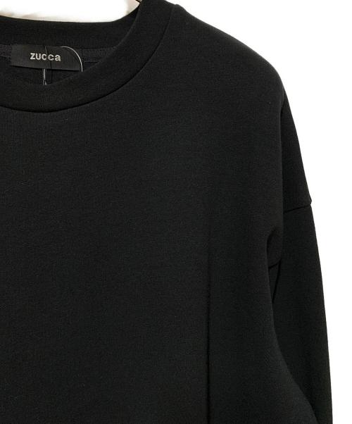 ZUCCA（ズッカ）ZUCCA (ズッカ) ペイズリードッキングスウェット ブラック サイズ:M 未使用品の古着・服飾アイテム