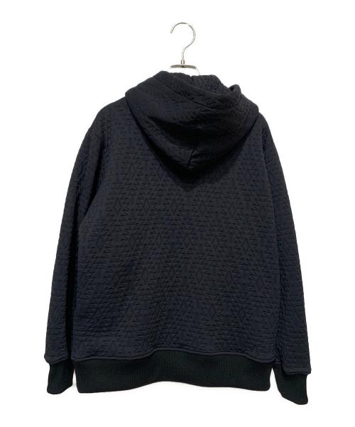 ZUCCA（ズッカ）ZUCCA (ズッカ) キルトジャガードジップパーカー ブラック サイズ:M 未使用品の古着・服飾アイテム