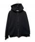 ZUCCA（ズッカ）の古着「キルトジャガードジップパーカー」｜ブラック