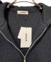 中古・古着 ZUCCA (ズッカ) キルトジャガードジップパーカー ブラック サイズ:M 未使用品：18000円