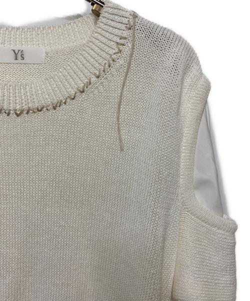 Y's（ワイズ）Y's (ワイズ) ドッキングニット アイボリー サイズ:2の古着・服飾アイテム