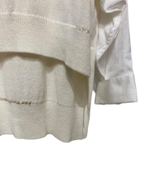 Y's（ワイズ）Y's (ワイズ) ドッキングニット アイボリー サイズ:2の古着・服飾アイテム