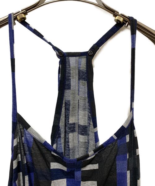 Y's（ワイズ）Y's (ワイズ) キャミソールワンピース ブルー×ブラック サイズ:2の古着・服飾アイテム