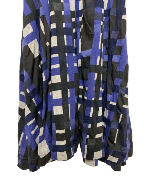 Y's（ワイズ）Y's (ワイズ) キャミソールワンピース ブルー×ブラック サイズ:2の古着・服飾アイテム