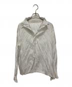 PLEATS PLEASEプリーツプリーズ）の古着「プリーツブラウス」｜ホワイト