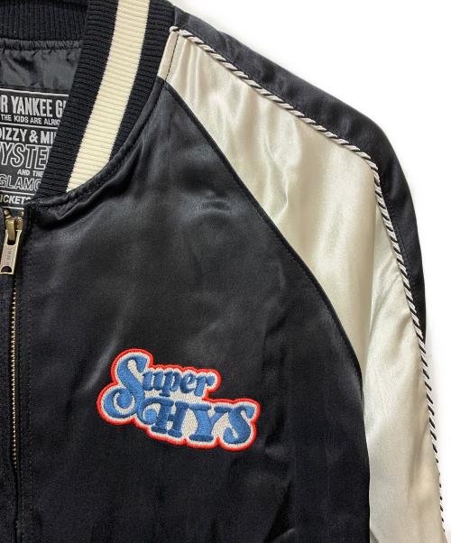 Hysteric Glamour（ヒステリックグラマー）Hysteric Glamour (ヒステリックグラマー) LOVE MAKER刺繍スカジャンブルゾン ブラック サイズ:XLの古着・服飾アイテム