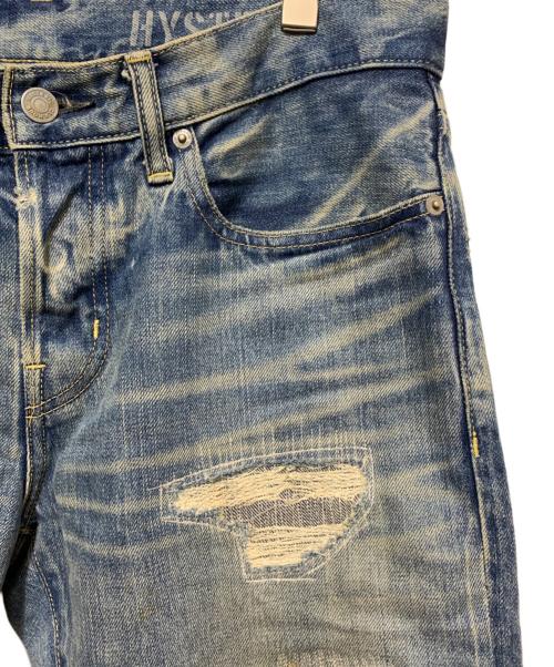 Hysteric Glamour（ヒステリックグラマー）Hysteric Glamour (ヒステリックグラマー) ダメージデニムパンツ ブルー サイズ:W32の古着・服飾アイテム