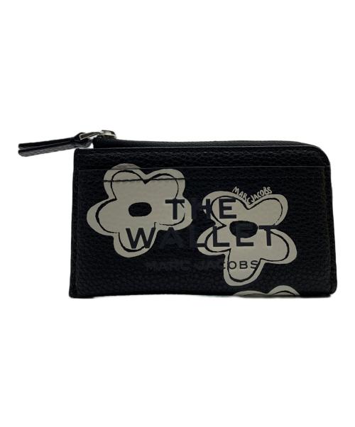 MARC JACOBS（マークジェイコブス）MARC JACOBS (マークジェイコブス) ザ デイジー レザー アイテムズ トップ ジップ マルチ ウォレット ブラックの古着・服飾アイテム