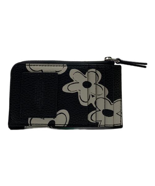 MARC JACOBS（マークジェイコブス）MARC JACOBS (マークジェイコブス) ザ デイジー レザー アイテムズ トップ ジップ マルチ ウォレット ブラックの古着・服飾アイテム