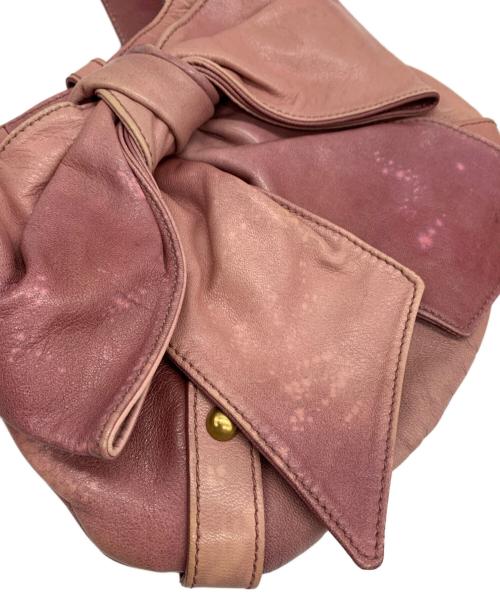 Yves Saint Laurent（イヴサンローラン）Yves Saint Laurent (イヴサンローラン) サック・ボウ ピンクの古着・服飾アイテム