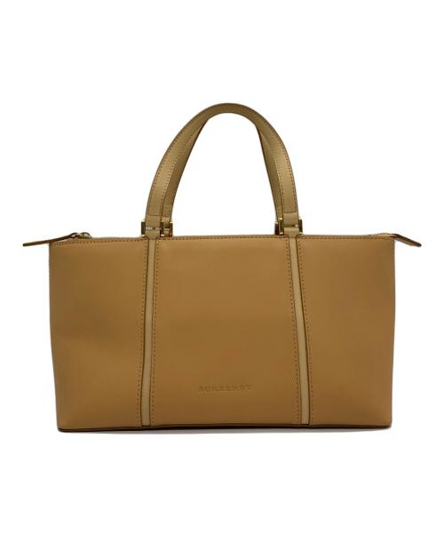 BURBERRY（バーバリー）BURBERRY (バーバリー) 横長トートバッグ ベージュの古着・服飾アイテム