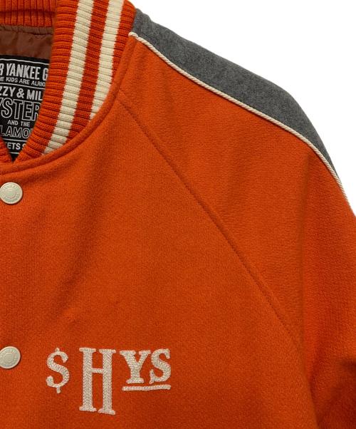 Hysteric Glamour（ヒステリックグラマー）Hysteric Glamour (ヒステリックグラマー) HG REWARD刺繍スタジャン オレンジ サイズ:XLの古着・服飾アイテム